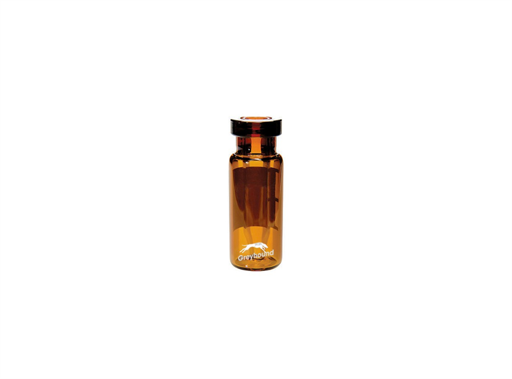 Picture of 300µL Crimp Top Fused Insert Vial, Amber Glass with Write-on Patch, 11mm Crimp Finish